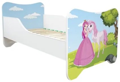 Detská posteľ s obrázkom 140x70 - Princezná