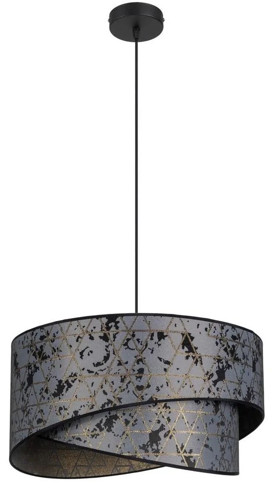 Luster na lanku REZO 1xE27/60W/230V šedá