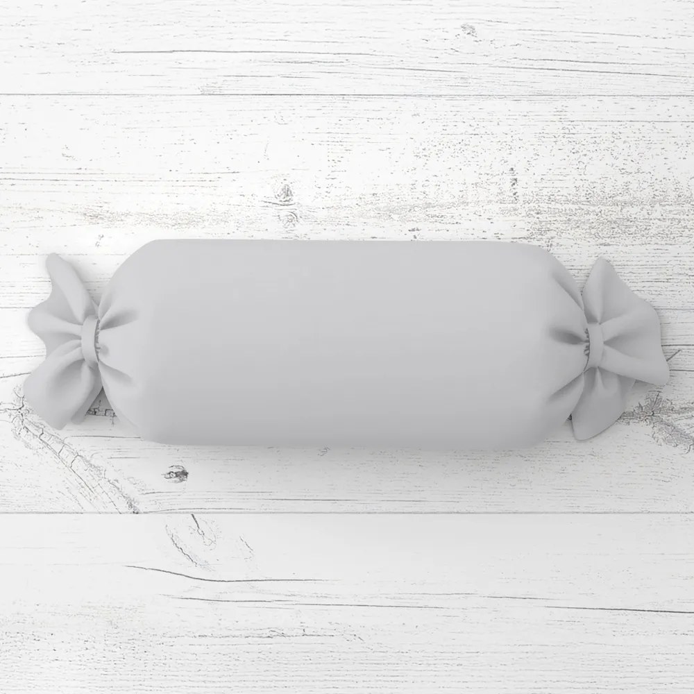 Biante Vankúš valec bonbon Rongo RG-016 Svetlo sivý 15x60 cm