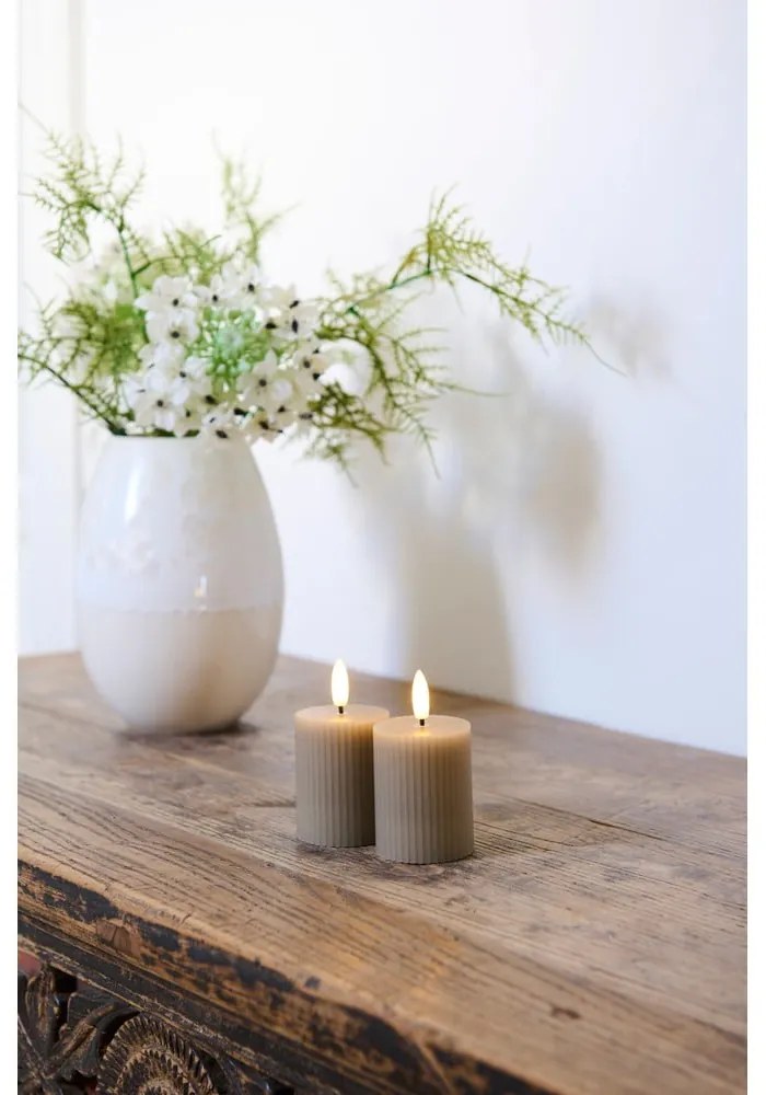 Sivé dobíjacie svetelné dekorácie v súprave 2 ks Smilla – Sirius