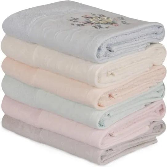 Sada 6 bavlnených uterákov Daireli Papatya, 50 × 90 cm
