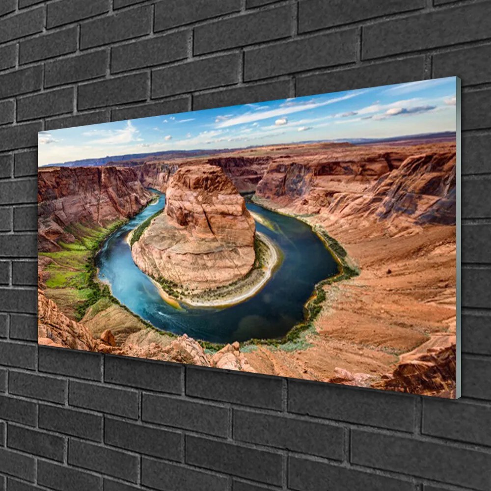 Obraz na skle Veľký kaňon príroda 125x50 cm