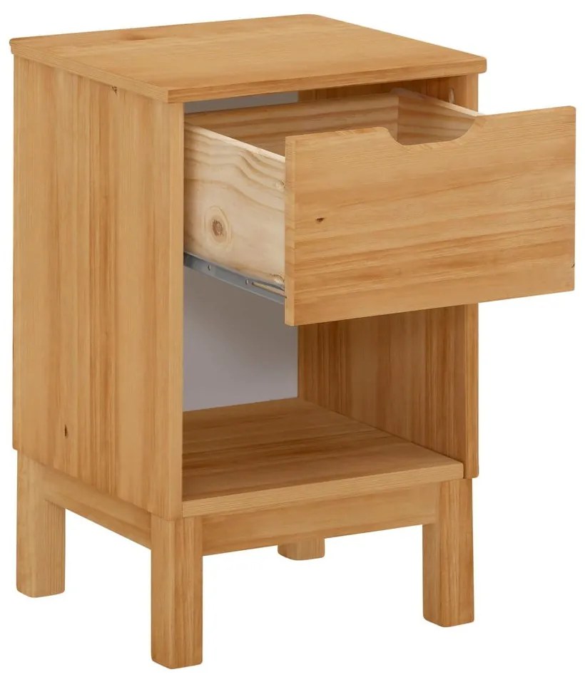 Nočný stolík z borovicového dreva v prírodnej farbe Post – Støraa