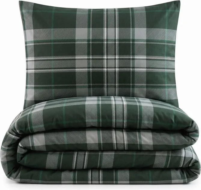 Flanelové obliečky Plaid Green EMI