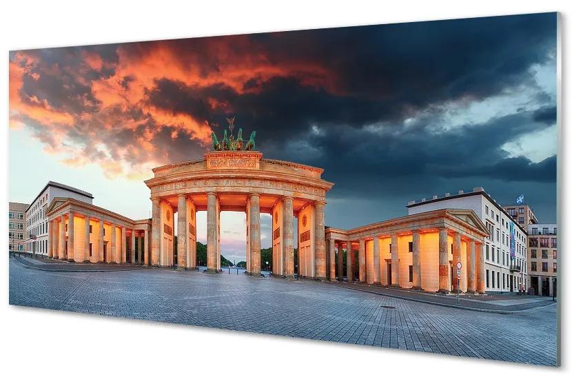 Sklenený obraz Nemecko Brandenburg Gate 100x50 cm