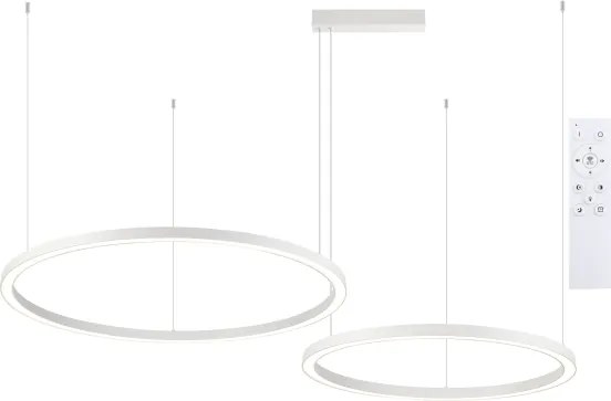 Brilagi - LED stmievateľný luster na lanku PORTOFINO LED/98W/230V biela + DO