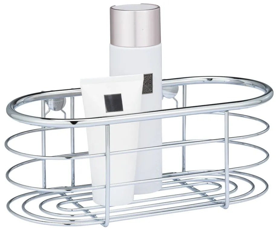 Strieborná sprchová polica Wenko Trestina, 26 x 11 cm