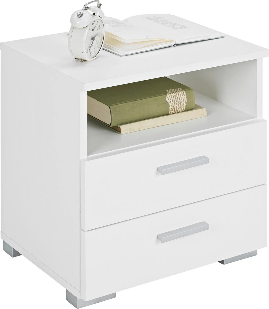 XXXLutz NOČNÝ STOLÍK, biela, 45/47/35 cm Carryhome - Spálňové sety - 002647004801