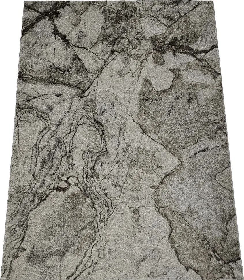 Koberec Wenus 7770 GREY – sivý koberec s abstraktným vzorom Rozmer: 280x370 cm