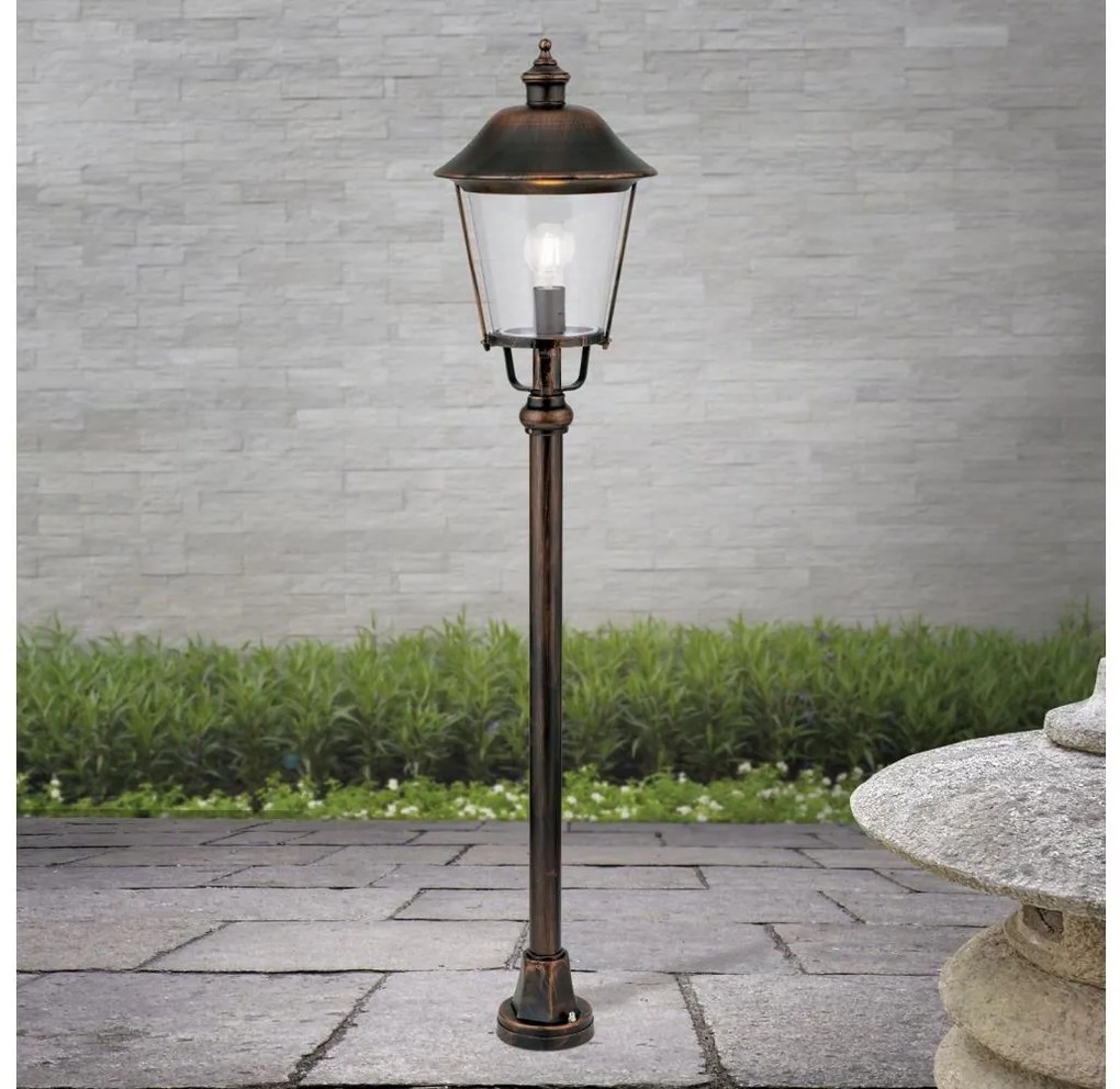 Orion AL 11K/360.44 - Vonkajšia lampa KENZO 1xE27/100W/230V IP44 bronz/patina