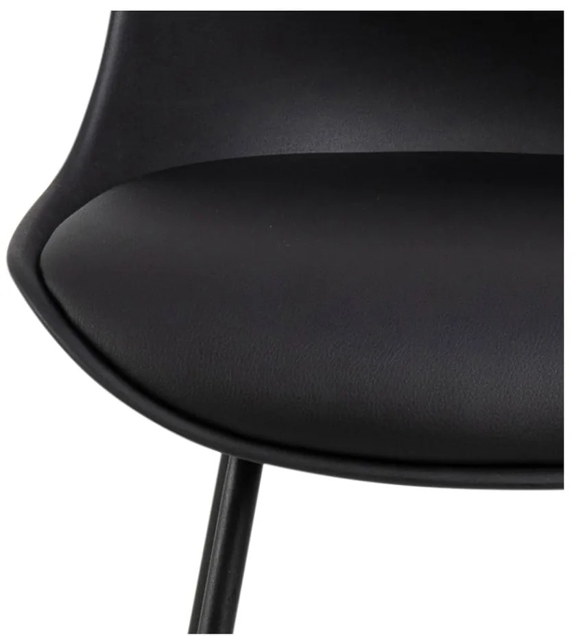 Čierna barová stolička (výška sedadla 76 cm) Tina – Actona