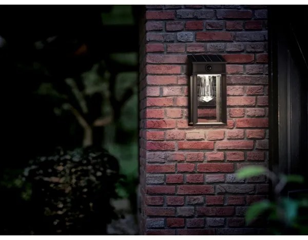 Philips -LED Solárne nástenné svietidlo so senzorom GERI LED/3,2W/3,7V 4000K IP44