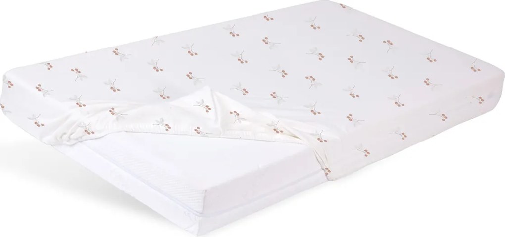 Babymatex Bavlnené prestieradlo do postieľky 70x140 cm - Maliny