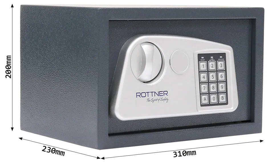 Rottner Atlantis Mini nábytkový elektronický sejf antracit