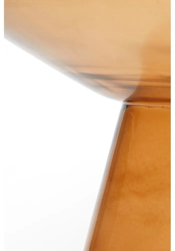 Sklenený okrúhly odkladací stolík ø 37 cm Dakwa – Light &amp; Living