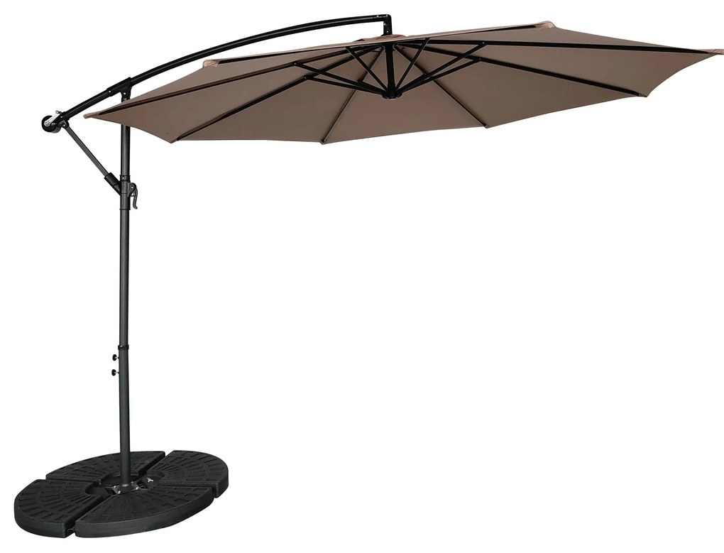Zahradní slunečník Houseland Zynex 300 cm světle hnědý