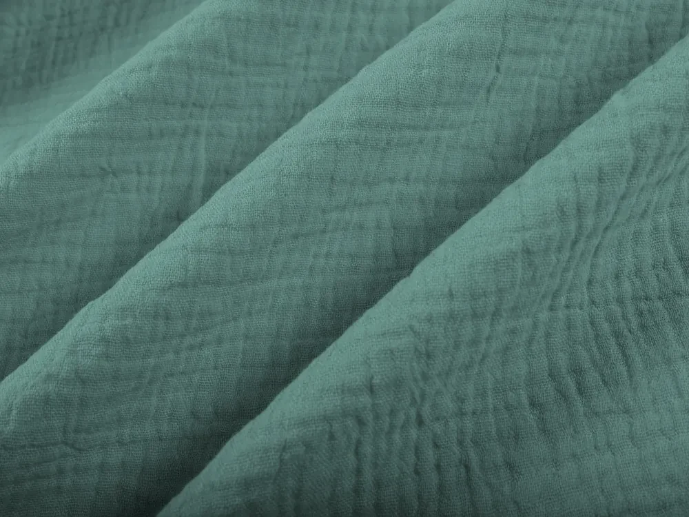 Biante Mušelínová obliečka na vankúš MSN-047 Pastelovo modrozelená 30 x 50 cm