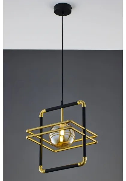 Jupiter 2025 - Luster na lanku FIORI 1xG9/10W/230V čierna/zlatá/béžová