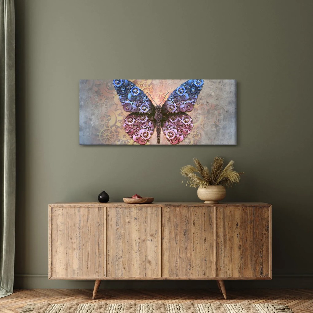 Obraz - Steampunk motýľ (120x50 cm)