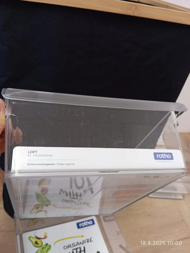 2. akosť - Organizér do chladničky Rotho LOFT FRIDGE, 5 l - 31 x 22 x 9 cm (ulomené)