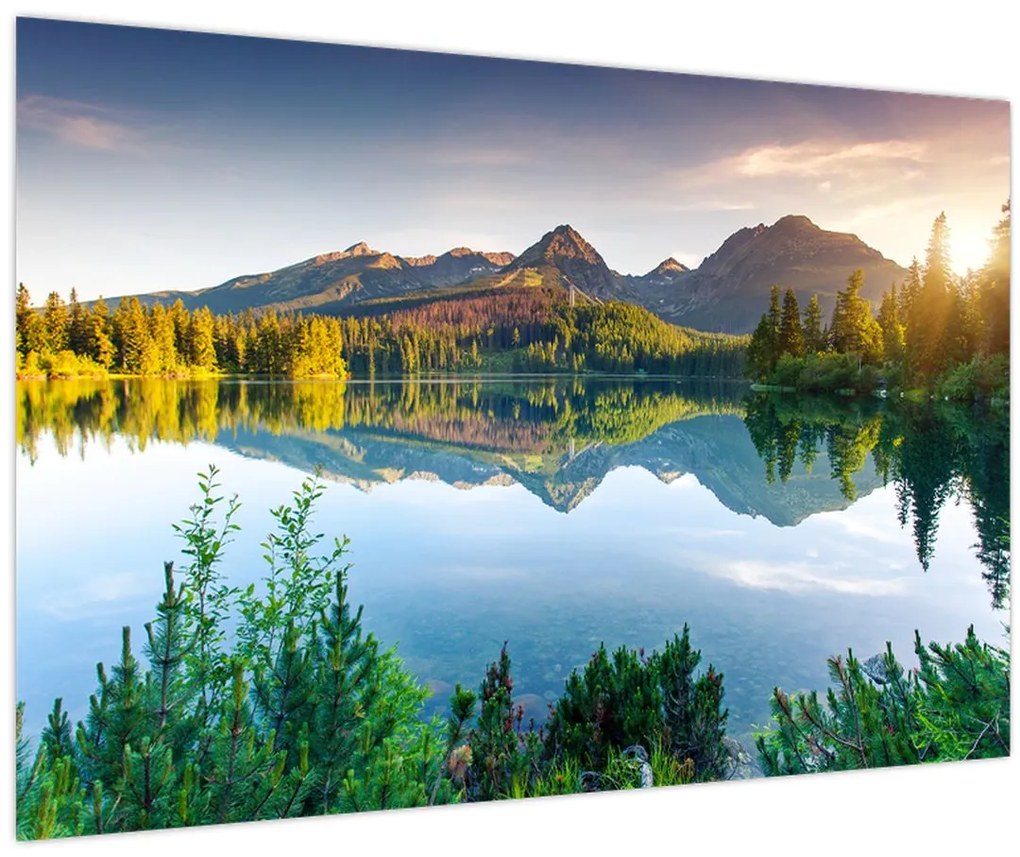 Obraz - Jazero (90x60 cm)