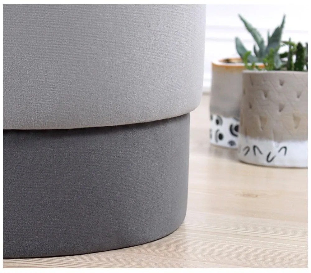 Sivý taburet Ropp – Artie