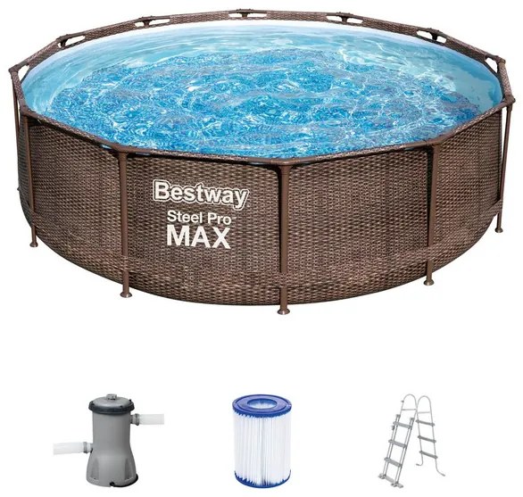 Bestway Bazén Steel Pro Max™ DELUXE SERIES™, Ø 366 cm, s príslušenstvom  (100314115)