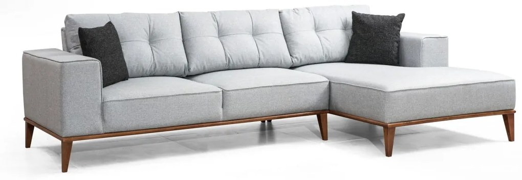 Rohová pohovka Montana svetlošedá