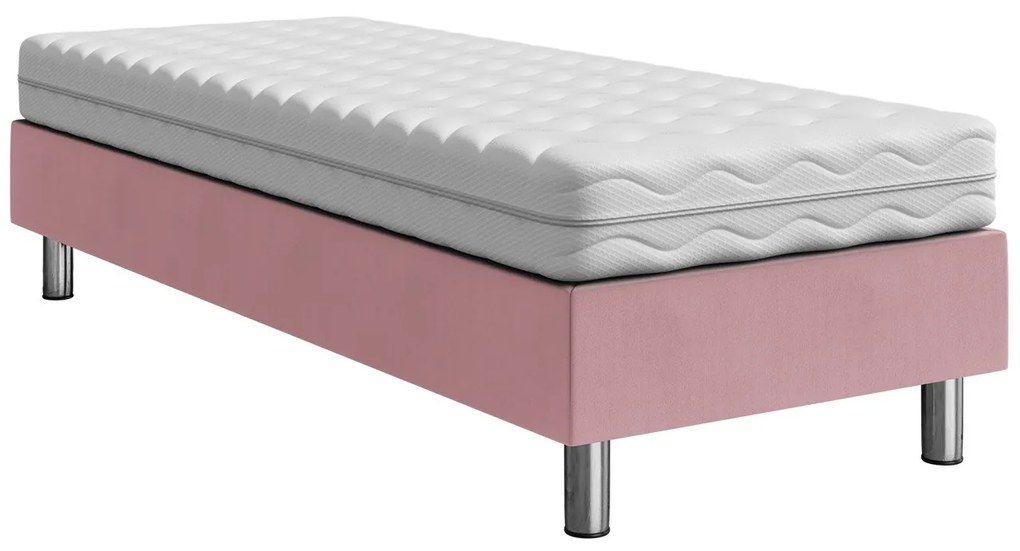 Čalúnená jednolôžková posteľ Estelle B, Dostupné poťahy: ekokoža Soft 011 (čierna), Rozmer postele: 120x200