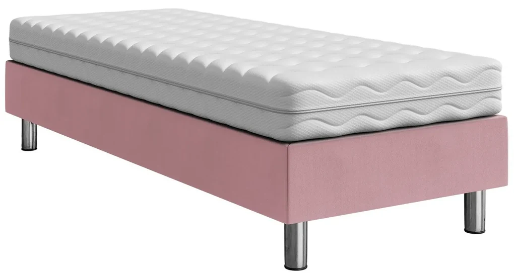 Čalúnená jednolôžková posteľ Estelle B, Dostupné poťahy: ekokoža Soft 011 (čierna), Rozmer postele: 90x200 cm
