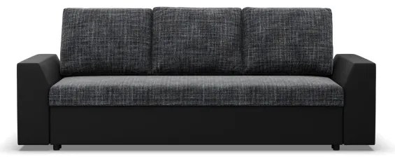 Trojmiestna rozkladacia sedačka LUGO popolová / čierna