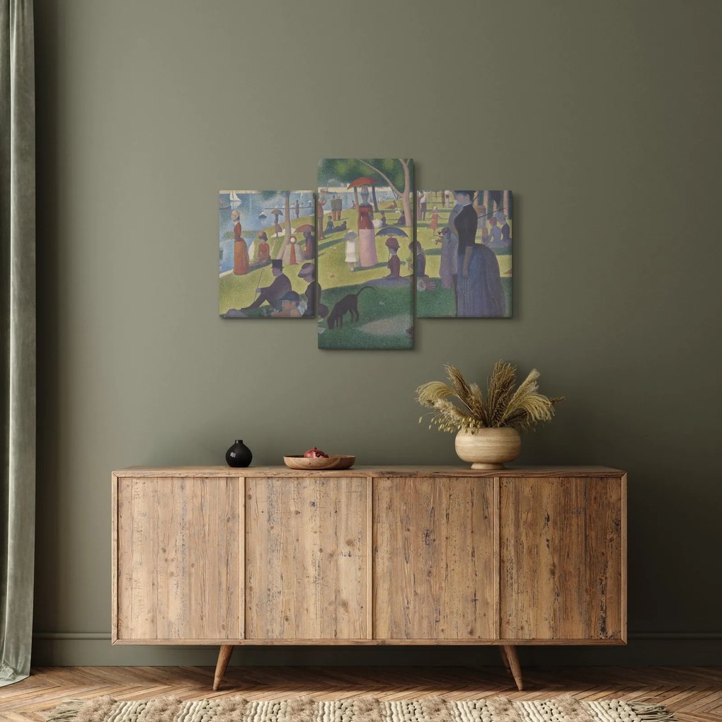 Obraz - Georges Seurat, A Sunday on La Grande Jatte, reprodukcia (90x60 cm)
