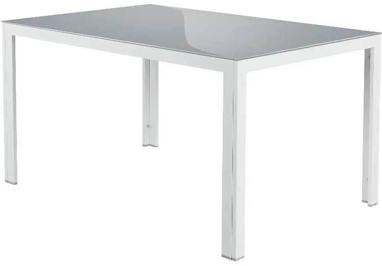 Livarno home Hliníkový záhradný stôl Houston, biely  (100385999)