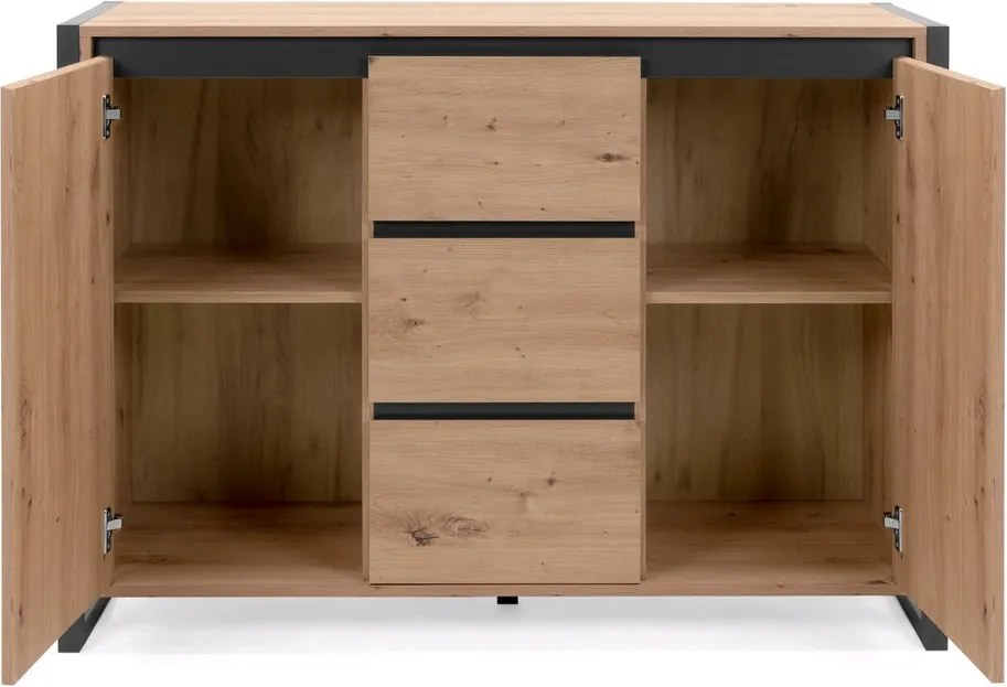 Komoda so zásuvkami Denver, dub artisan/antracit