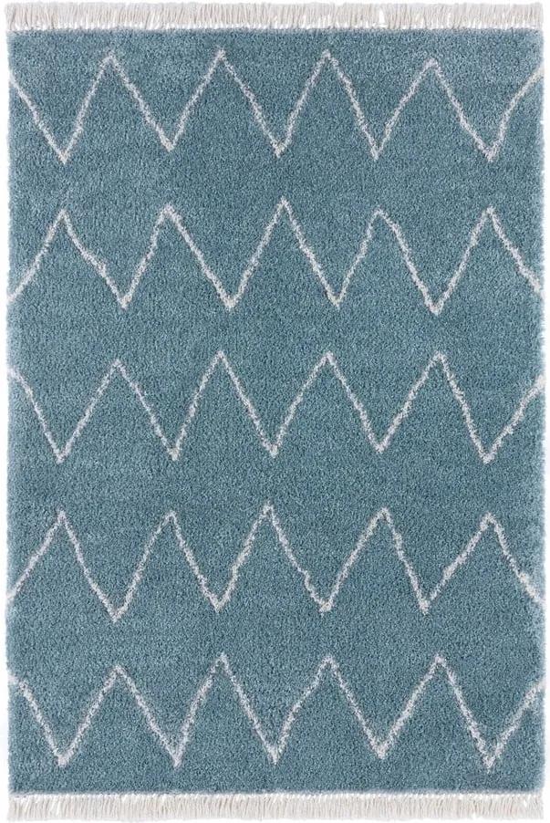 Modrý koberec Mint Rugs Rotonno, 80 x 150 cm | BIANO