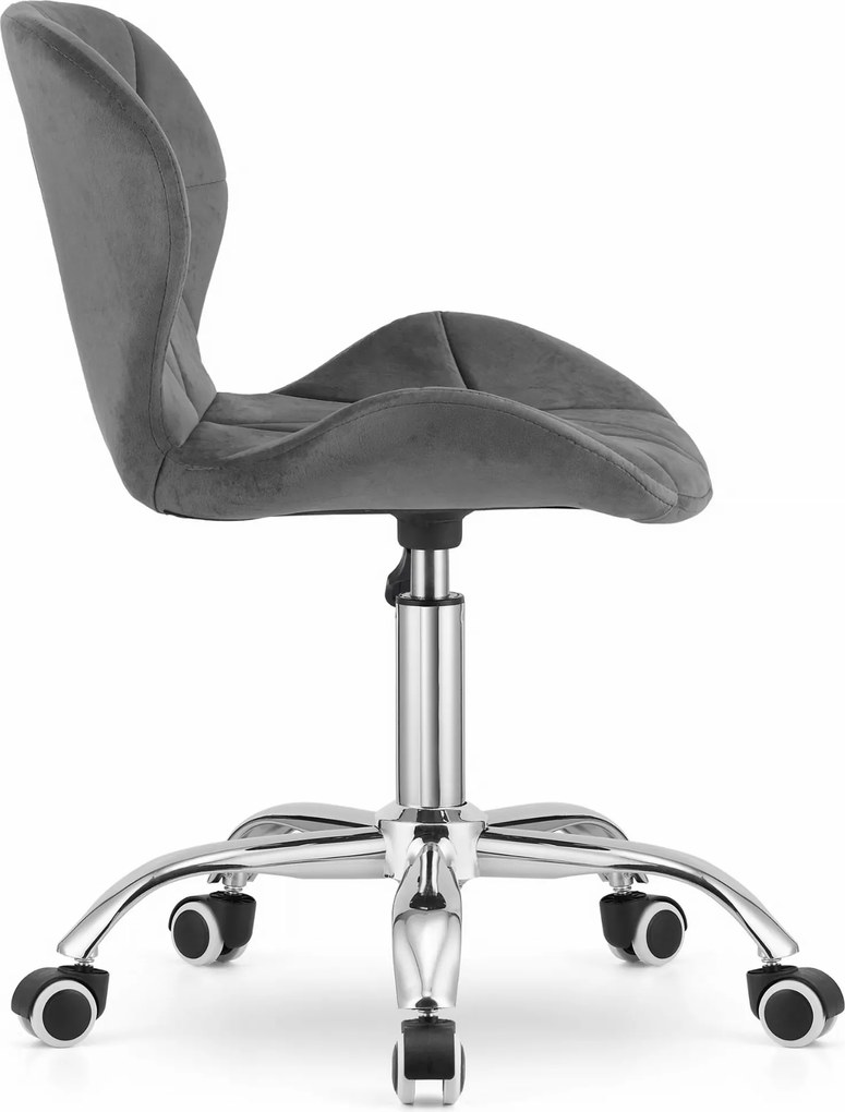 AKCIA Sivá kancelárska stolička AVOLA VELVET II. akosť