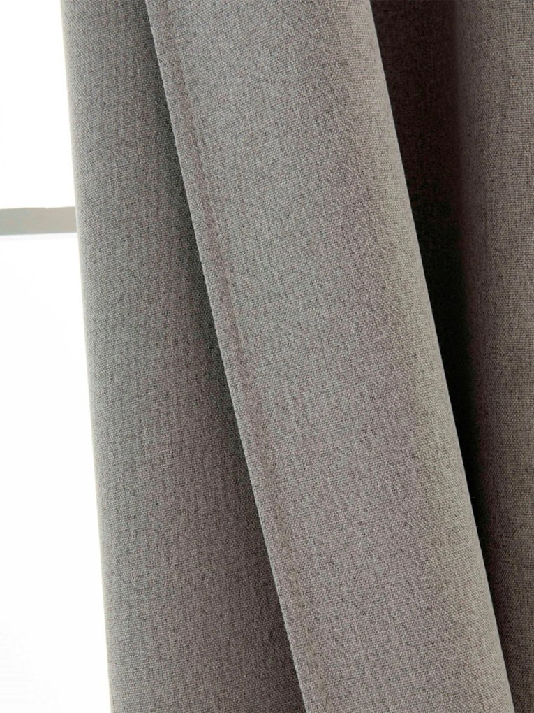 Blackout závesy Ricardo prírodné - 140 x 250 cm (2ks) - riasiaca stuha