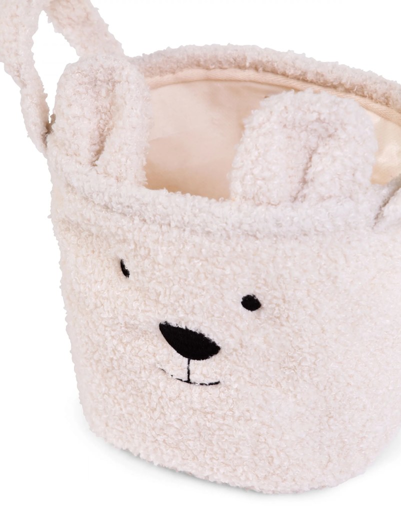 Kôš na hračky Teddy Off White 25x20x20 cm