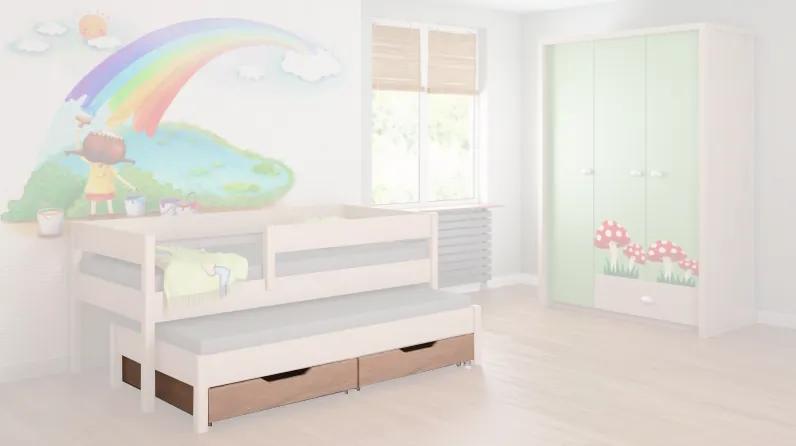 LU Úložné boxy pre detskú posteľ s prístelkou Junior 180 Farba: Dub bielený
