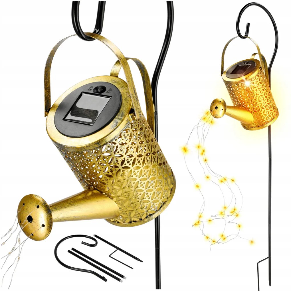 BERGE Solárne záhradné svietidlo so snímačom súmraku IP44, tesné