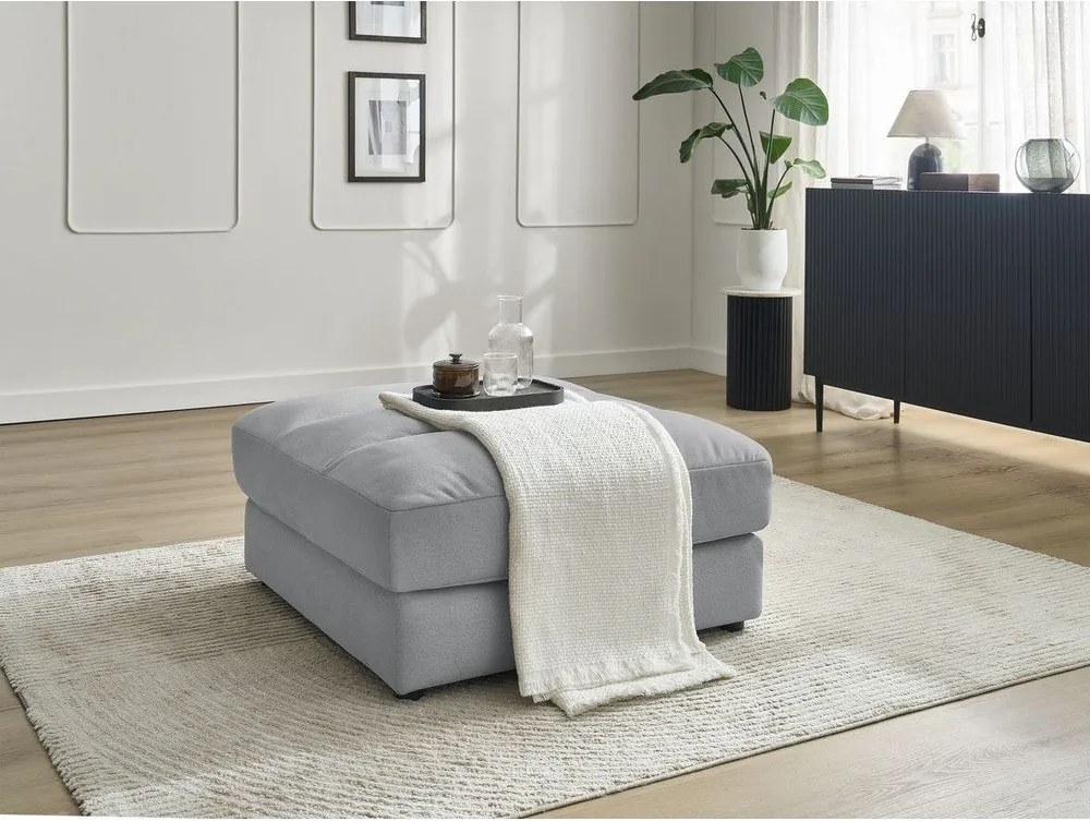 Svetlosivá zamatová podnožka Sierra – Bobochic Paris