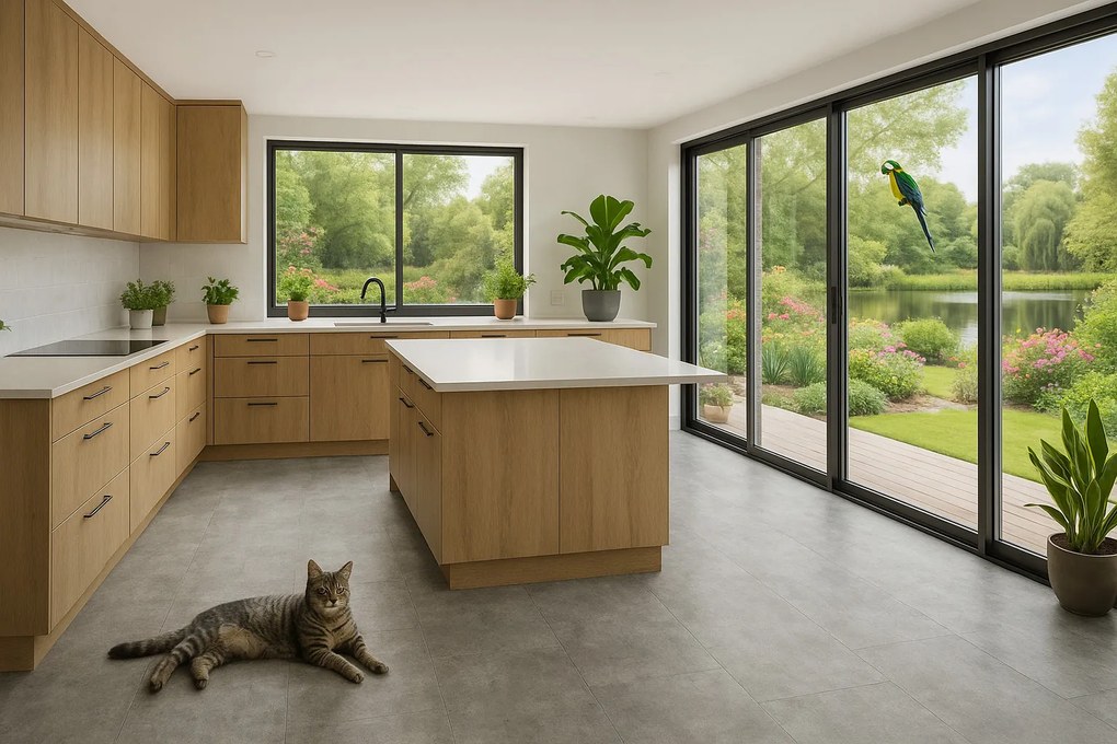 Beaulieu International Group, PVC podlaha - lino Polo 2131, na mieru, šíře 2m,3m,4m, šedá, pena, detská izba