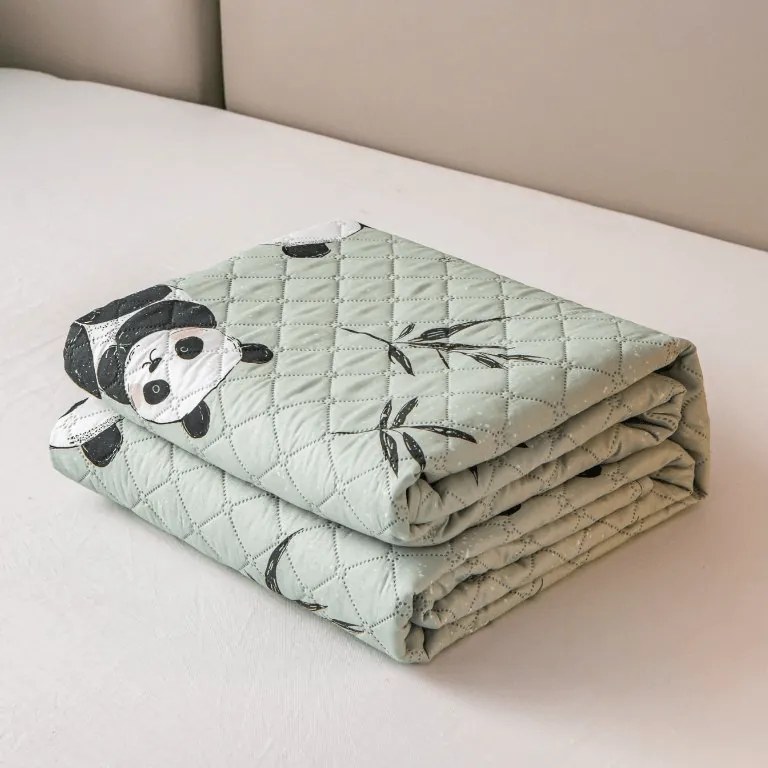 Prehoz na posteľ PANDA RELAX zelený Rozmer: 170 x 210 cm