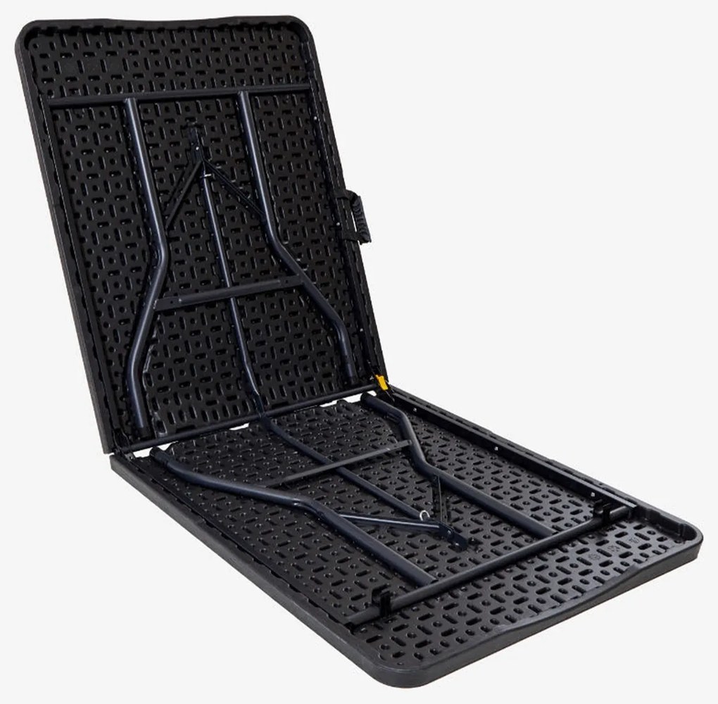 Autronic Záhradný stôl, kov, plast, čierny,AZ-K100 3 BK