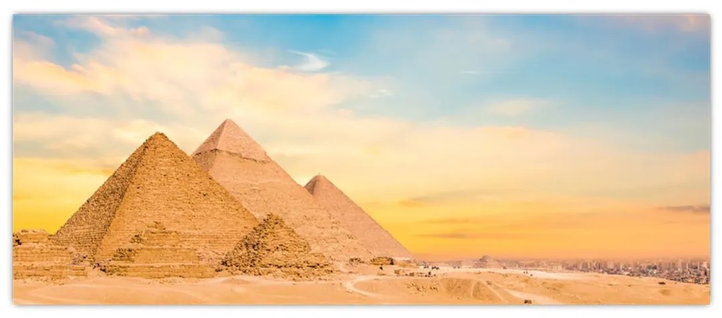 Obraz egyptských pyramíd (120x50 cm)