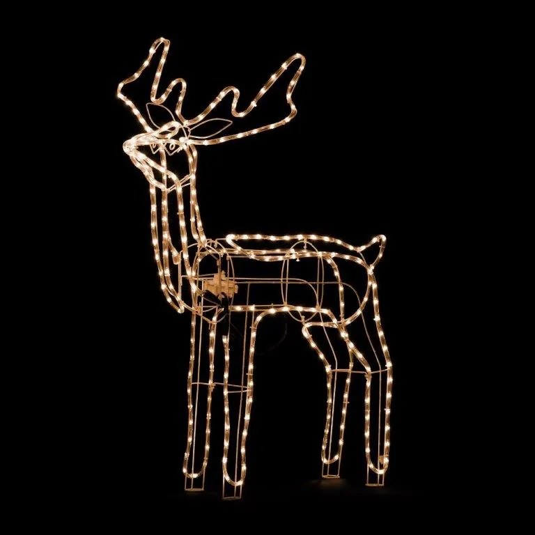 Žltý LED svietiaci sob MEDIUM, 90 cm