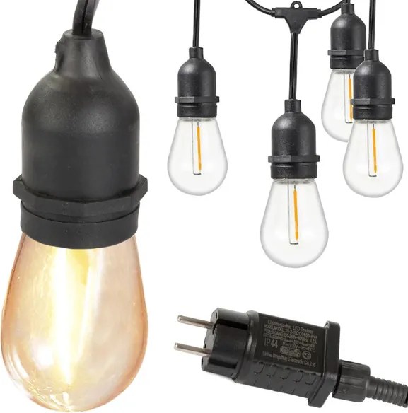 LED svetelná záhradná girlanda LUCENT, 15 m