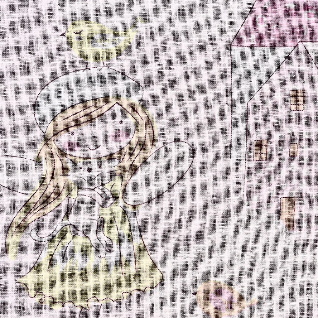 ZÁVES NA KRÚŽKOCH POLLY 140X250 CM VZOROVANÁ