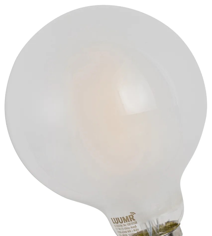 Sada 5 ks Inteligentné stmievateľné LED žiarovky E27 G95 matné 7W 806lm 2700-6500K