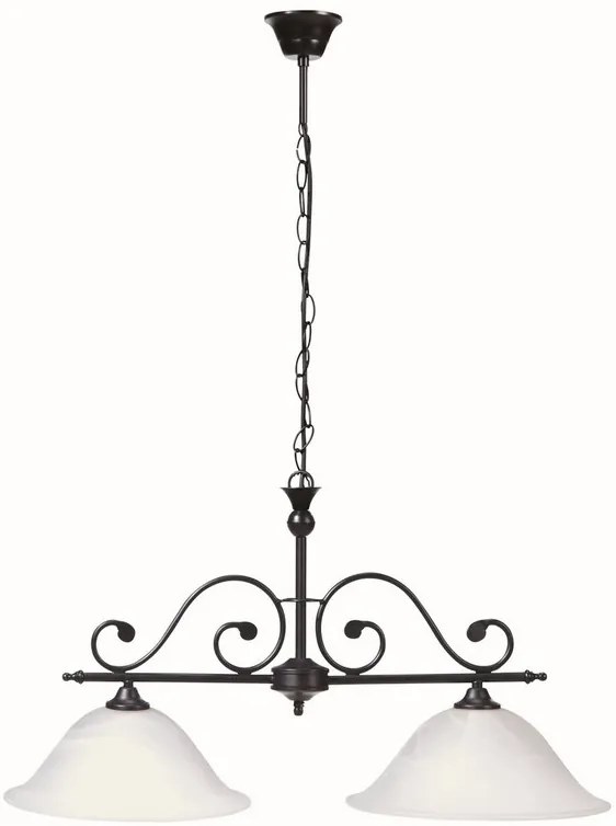 Rabalux DOROTHEA závesný luster max. 2x60W | E27 | IP20 - matná čierna